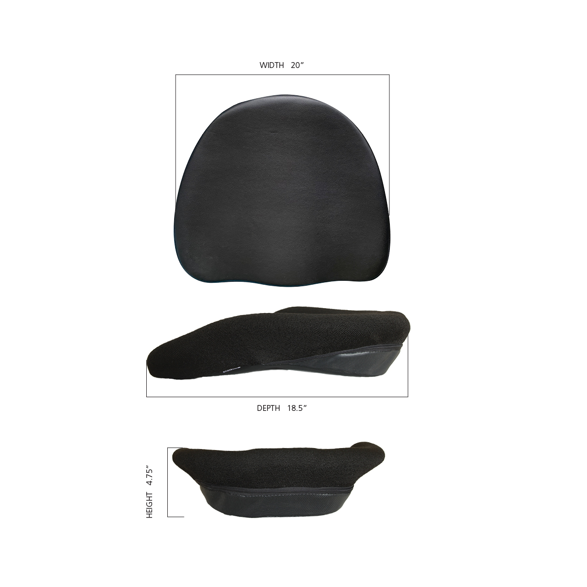Size Guide for LIFEFORM Wedge Cusion Seat
