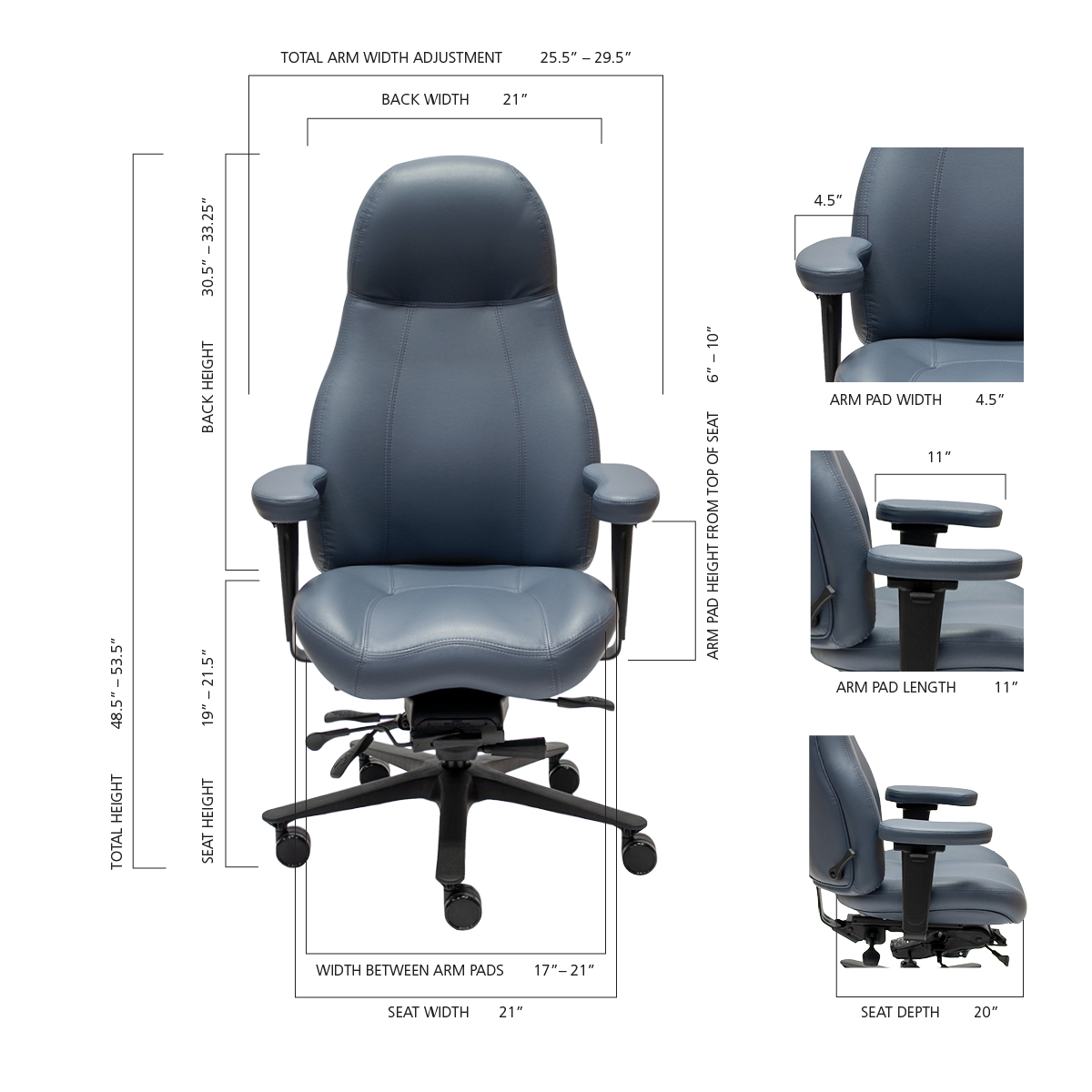 Ultimate Executive High Back Ergonomic Office Chair 2390 The Best Ergonomic Office Chairs For Your Comfort Lifeform Chairs