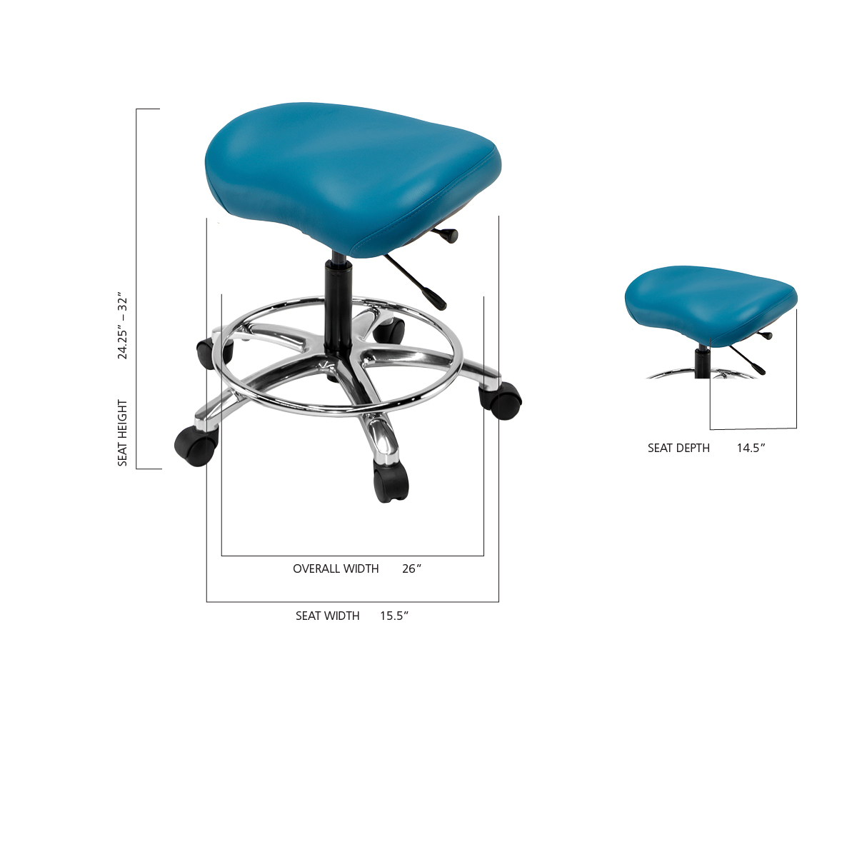Size Guide for LIFEFORM Chairs