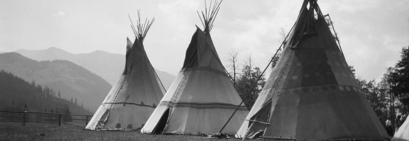 Indigenous People circa 1900 Banff Canada